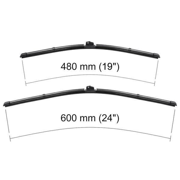 Vordere Scheibenwischer für Mercedes-Benz A Klasse W176 Hatchback (06.2012-06.2015) - Wischerblätter Flach
