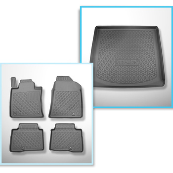 Set Kofferraumschale und angepasste Autoteppiche TPE für: Ssangyong Torres SUV (