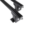 Aluminium-Dachträger für Volkswagen Transporter T5 (2010-2015) - schwarz Dachträger Dachgepäckträger - T-profil