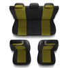 Universal Sitzbezüge Auto für Jeep Wrangler II, III, IV (1997-....) – Autositzbezüge Schonbezüge für Autositze – S-Y
