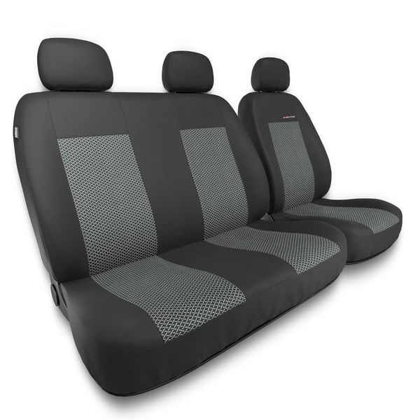 Universal Sitzbezüge Auto für Volkswagen Transporter III, IV, V, VI, VII (1996-....) – Vordersitze Autositzbezüge Schonbezüge – BE-2