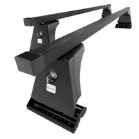 Stahl-Dachträger für Peugeot 407 (2004-2010) - schwarz Dachträger Dachgepäckträger - Montagepunkte