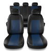 Universal Sitzbezüge Auto für Renault Kangoo I, II, III (1997-....) - Autositzbezüge Schonbezüge für Autositze - CM-BL