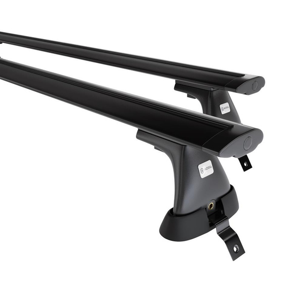 Aluminium-Dachträger für Renault Logan (2004-2013) - schwarz Dachträger Dachgepäckträger - ohne Montagelemente