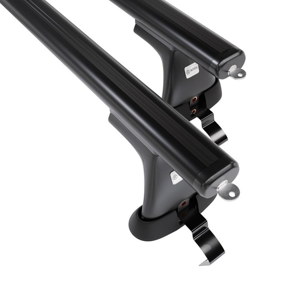 Aluminium-Dachträger für Fiat Grande Punto (2005-2010) - schwarz Dachträger Dachgepäckträger - ohne Montagelemente