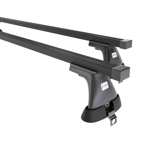 Stahl-Dachträger für Mercedes-Benz S Klasse W220 (1999-2005) - schwarz Dachträger Dachgepäckträger - ohne Montagelemente