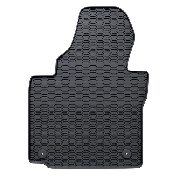 Gummifußmatten Auto für Volkswagen Touran I MPV (2003-2010) - Gummimatten Gummi Fußmatten - schwarz - 4 Stk.