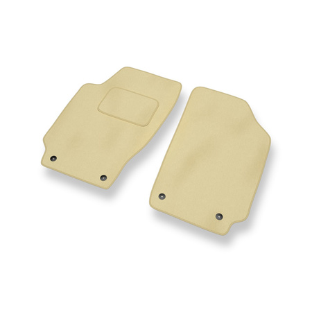 Fußmatten Auto für Volkswagen Fox I (2003-2011) - Premium Velours beige Automatten Autoteppiche