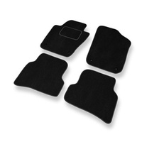 Fußmatten Auto für Seat Ibiza IV (2008-2017) - Premium Velours schwarze Automatten Autoteppiche
