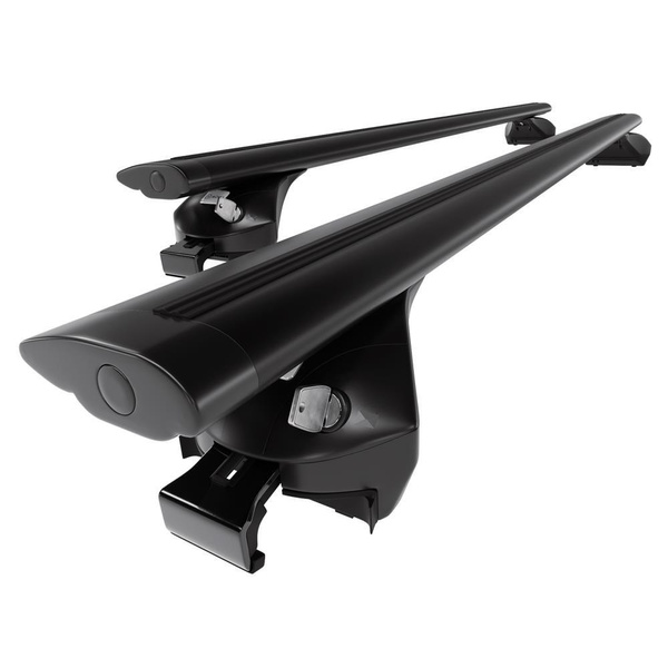 Aluminium-Dachträger für Seat Alhambra mk II (2010-2020) - schwarz Dachträger Dachgepäckträger - reling