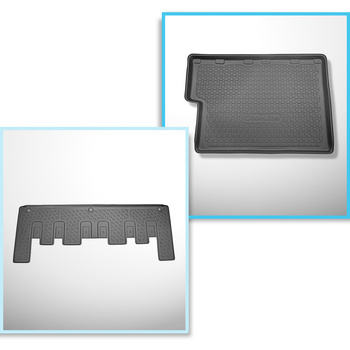 Set Kofferraumschale und angepasste Autoteppiche TPE für: Ford Tourneo Custom L2
