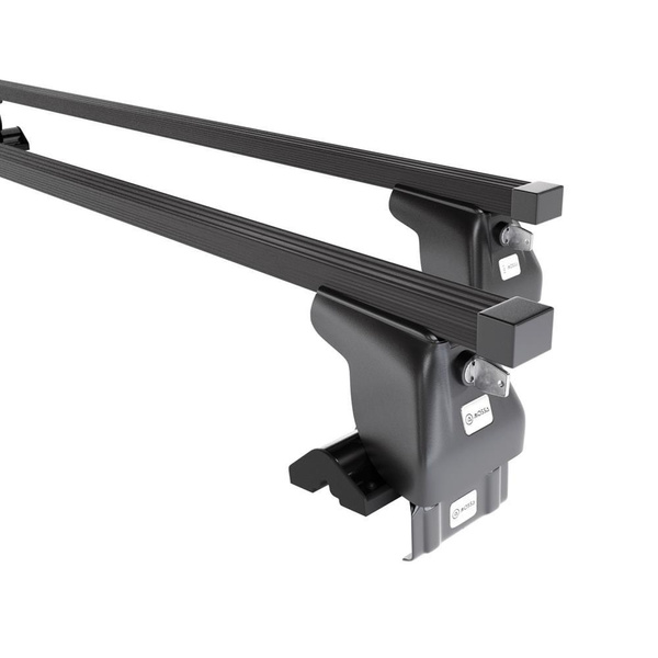 Stahl-Dachträger für Kia Rio mk I (2000-2005) - schwarz Dachträger Dachgepäckträger - ohne Montagelemente