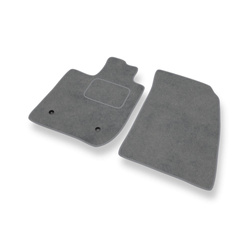 Fußmatten Auto für Dacia Duster II SUV (2018-2024) - Premium Velours graue Automatten Autoteppiche