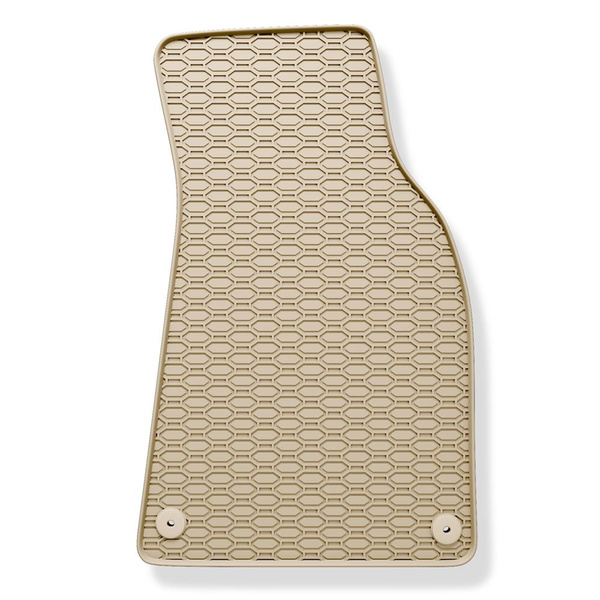 Gummifußmatten Auto für Audi A4 B8 Avant, Limousine (2007-2015) - Gummimatten Gummi Fußmatten - beige - 4 Stk.