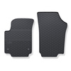 Gummifußmatten Auto für Volkswagen up! Hatchback (2011-2023) - Gummimatten Gummi Fußmatten - schwarz - 2 Stk.