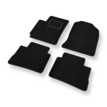 Fußmatten Auto für Hyundai Kona Crossover (2017-2023) - Premium Velours schwarze