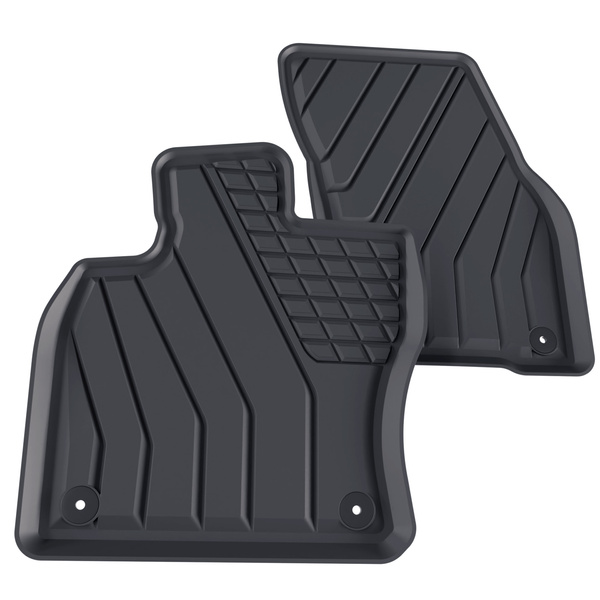 TPE Fußmatten Auto für Volkswagen Caddy V Van (2021-....) - schwarz Automatten Autoteppiche