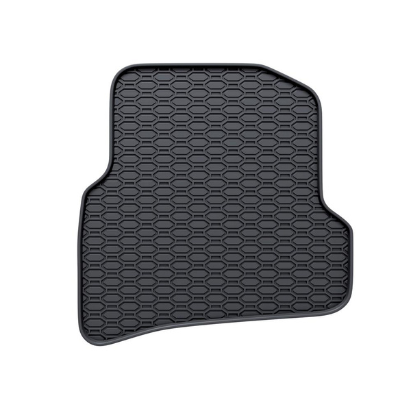 Gummifußmatten Auto für Volkswagen Polo V Hatchback, Limousine (2009-2017) - Gummimatten Gummi Fußmatten - schwarz - 4 Stk.