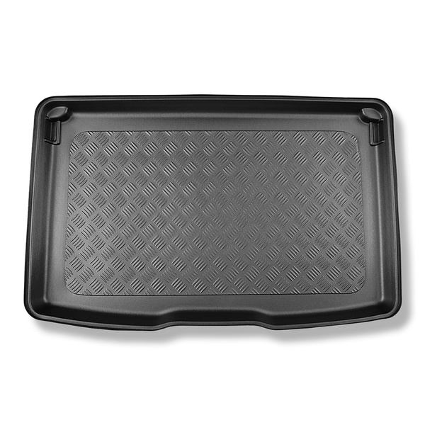Kofferraumwanne für Dacia Sandero III Stepway Crossover, Hatchback (01.2021-....) - Kofferraummatte rutschfest Schutzmatte - obere Ladefläche; Varioboden im hoechsten Ebene