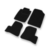 Fußmatten Auto für Peugeot 206 I Hatchback, Cabriolet, Limousine, SW (1998-2012) - schwarze Automatten Autoteppiche