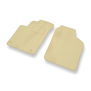 Fußmatten Auto für Kia Picanto I Hatchback (2004-2010) - Premium Velours beige A