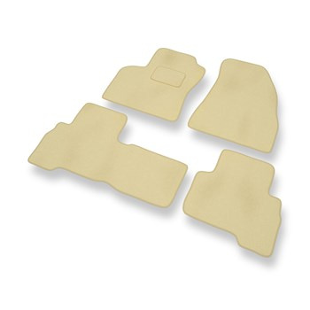 Fußmatten Auto für Citroen Nemo Van (2008-2015) - Premium Velours beige Automatt