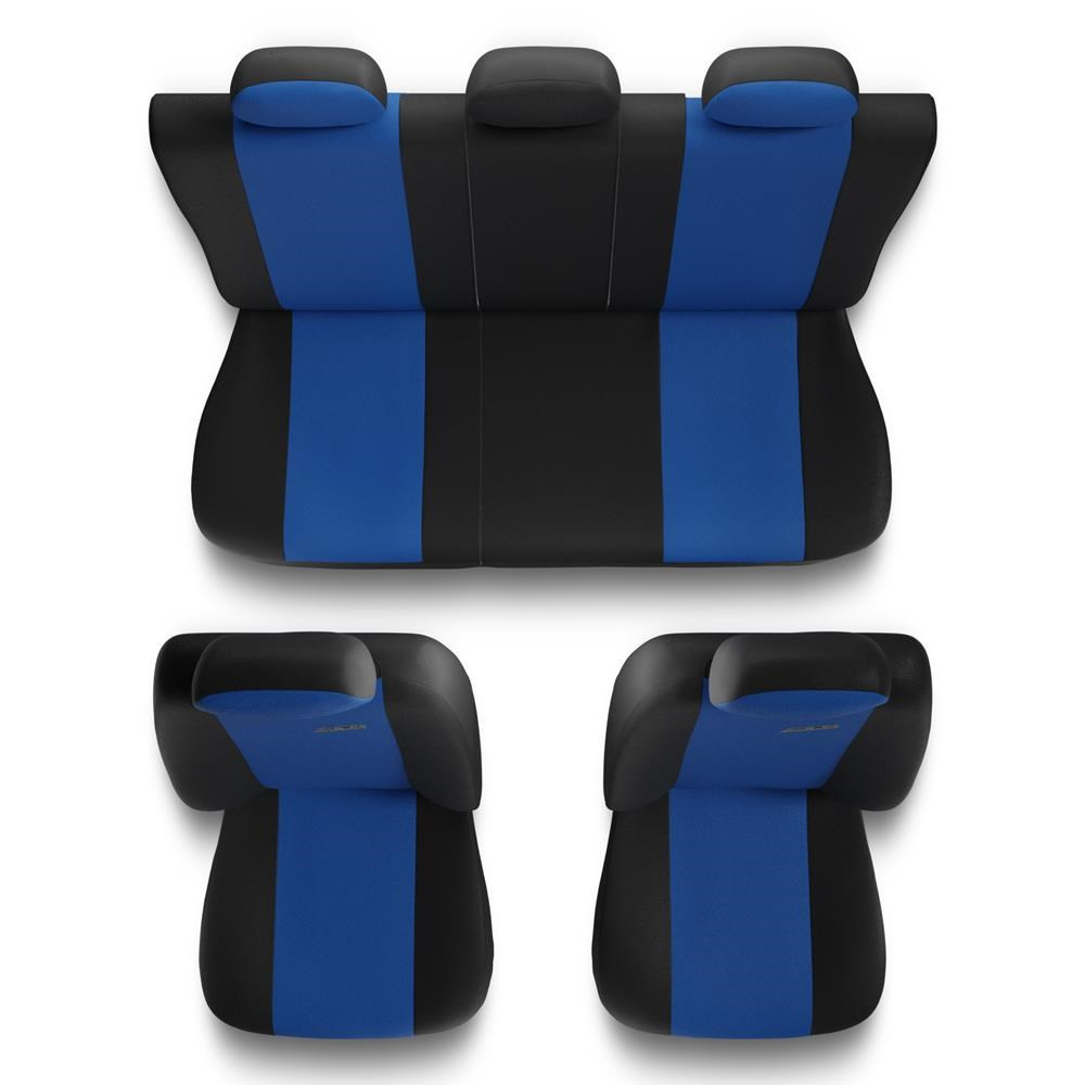 Universal Sitzbezüge Auto für Fiat Linea (2007-2015) - Autositzbezüge  Schonbezüge für Autositze - X.R-BL blau