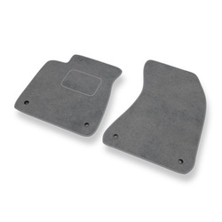 Fußmatten Auto für Audi A8 III D4 Limousine (2010-2017) - Premium Velours graue Automatten Autoteppiche