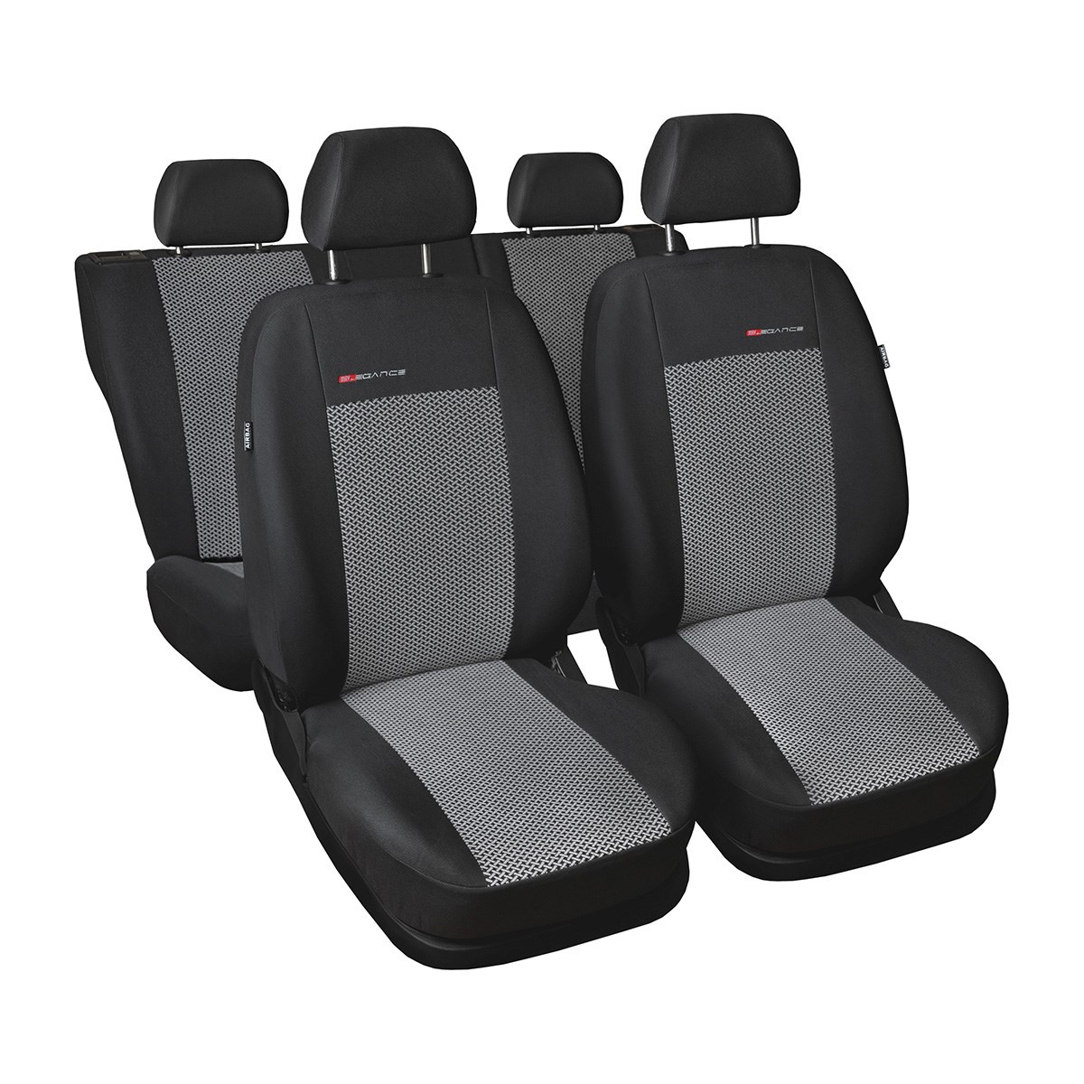 Maßgeschneiderte Sitzbezüge Auto für Opel Karl Hatchback (2015-2019) -  Autositzbezüge Schonbezüge für Autositze - 2. Reihe - Sitz und Lehne nicht  geteilt - E2 typ 2