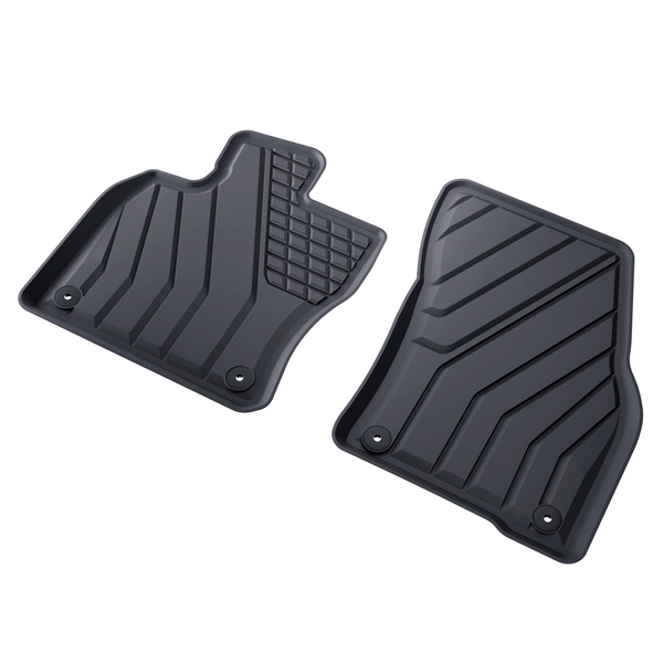 TPE Fußmatten Auto für Volkswagen Caddy V Van (2021-....) - schwarz Automatten Autoteppiche