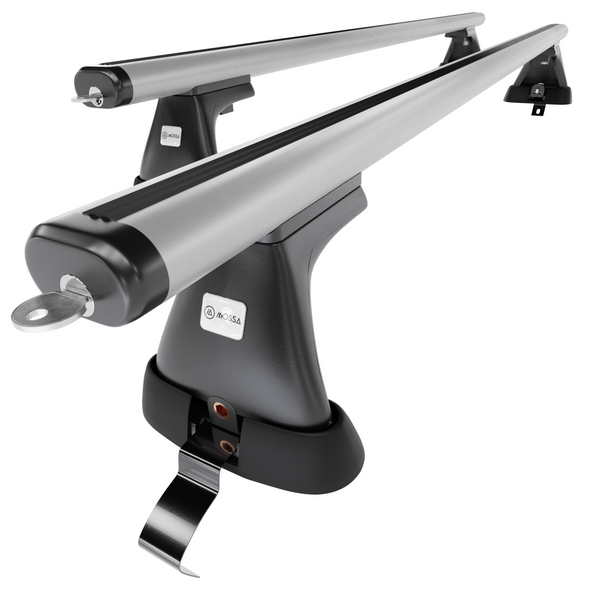 Aluminium-Dachträger für Volkswagen Passat B8 (2015-2023) - silbern Dachträger Dachgepäckträger - ohne Montagelemente