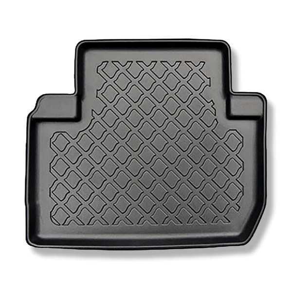 Set Kofferraumschale und angepasste Autoteppiche TPE für: Mitsubishi Outlander III SUV (09.2012-2022) - 5/7 Sitze;dritte Sitzreihe zusammengeklappt (mit und ohne Subwoofer);nicht für Hybride Versionen;ohne 3. Sitzreihe