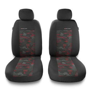 Universal Sitzbezüge Auto für Audi A4 B5, B6, B7, B8, B9 (1995-2024) - Vordersitze Autositzbezüge Schonbezüge - 2UNE-RD