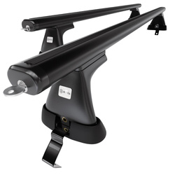 Aluminium-Dachträger für Skoda Octavia mk II (2009-2012) - schwarz Dachträger Dachgepäckträger - ohne Montagelemente