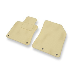 Fußmatten Auto für Peugeot 308 II Hatchback (2013-2021) - Premium Velours beige Automatten Autoteppiche