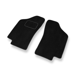 Fußmatten Auto für Fiat Tipo I Hatchback (1988-1995) - Premium Velours schwarze Automatten Autoteppiche