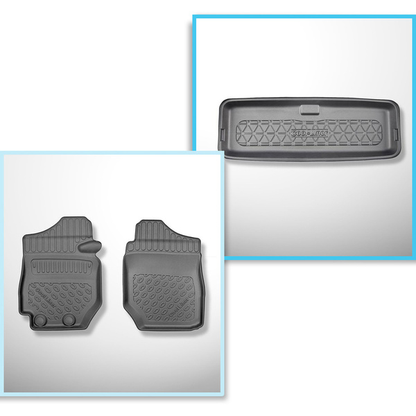 Set Kofferraumschale und angepasste Autoteppiche TPE für: Suzuki Jimny II GJ SUV (10.2018-2020)