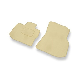 Fußmatten Auto für BMW X3 SAV (2018-2024) - Premium Velours beige Automatten Autoteppiche