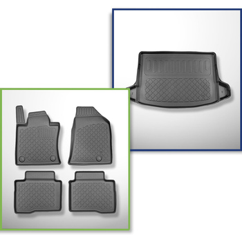 Set Kofferraumschale und angepasste Autoteppiche TPE für: Ssangyong Korando IV C