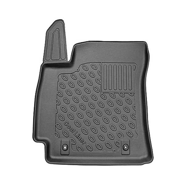 Set Kofferraumschale und angepasste Autoteppiche TPE für: Hyundai Kona II SUV (04.2023-....) - oberer Kofferraum (für Multiboden);beweglicher Boden in höchster Stellung;mit und ohne Subwoofer;nicht für die elektrische Version;auch mit Hybridantrieb