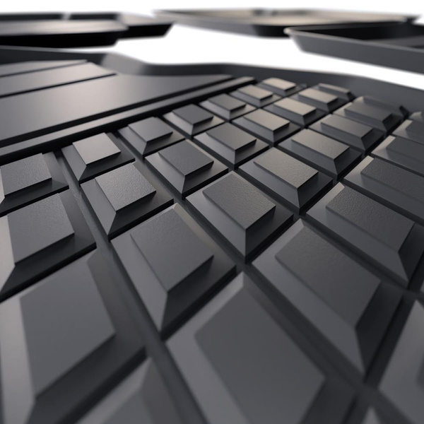 TPE Fußmatten Auto für Skoda Kamiq Crossover (2019-....) - schwarz Automatten Autoteppiche