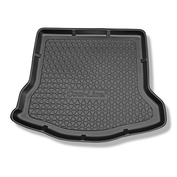 Kofferraumwanne für Ford Focus III Limousine (05.2011-08.2018) - Kofferraummatte rutschfest Schutzmatte - mit Not-Reserverad oder Reparaturset