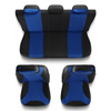 Universal Sitzbezüge Auto für Fiat 500X (2014-2024) - Autositzbezüge Schonbezüge für Autositze - TR-BL