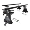 Aluminium-Dachträger für Skoda Fabia mk III (2015-2021) - schwarz Dachträger Dachgepäckträger - ohne Montagelemente