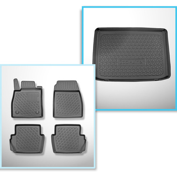 Set Kofferraumschale und angepasste Autoteppiche TPE für: Ford Puma Crossover (1