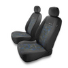 Universal Sitzbezüge Auto für Volkswagen Caddy II, III, IV, V (1995-....) - Vordersitze Autositzbezüge Schonbezüge - 2UNE-BL
