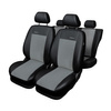 Maßgeschneiderte Sitzbezüge Auto für Ford Focus III Hatchback, Kombi, Limousine (2011-2018) - Autositzbezüge Schonbezüge für Autositze - grau