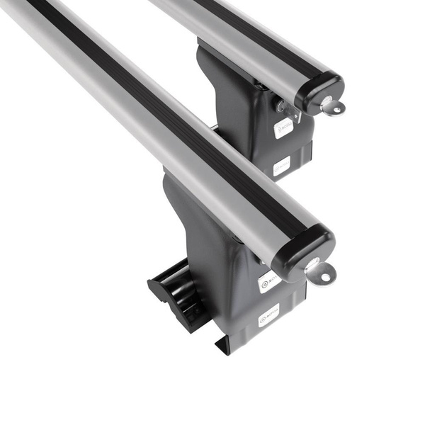 Aluminium-Dachträger für Kia Rio III (2012-2016) - silbern Dachträger Dachgepäckträger - ohne Montagelemente