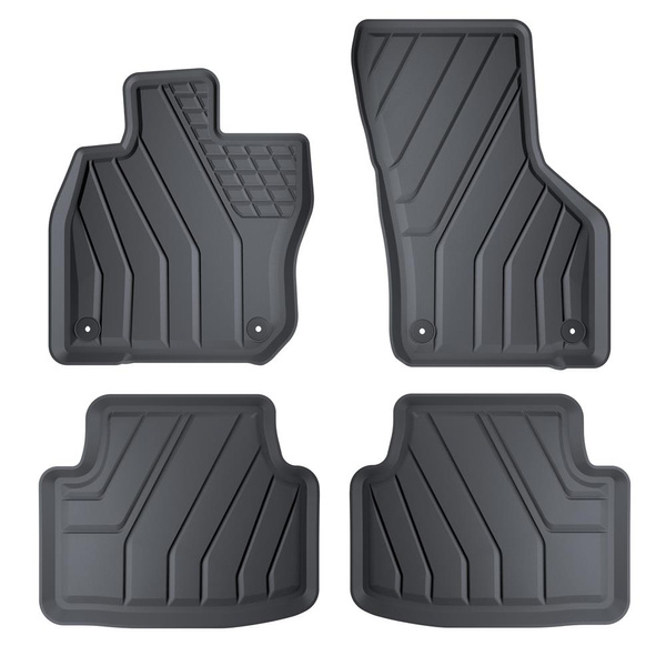 TPE Fußmatten Auto für Seat Leon IV Hatchback, Sportstourer (03.2020-....) - schwarz Automatten Autoteppiche