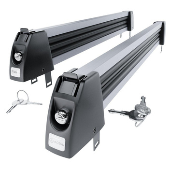 Skiträger auf dem Dachgepäckträger - Ski rack M-7703s - silber - für 3 Skipaare 